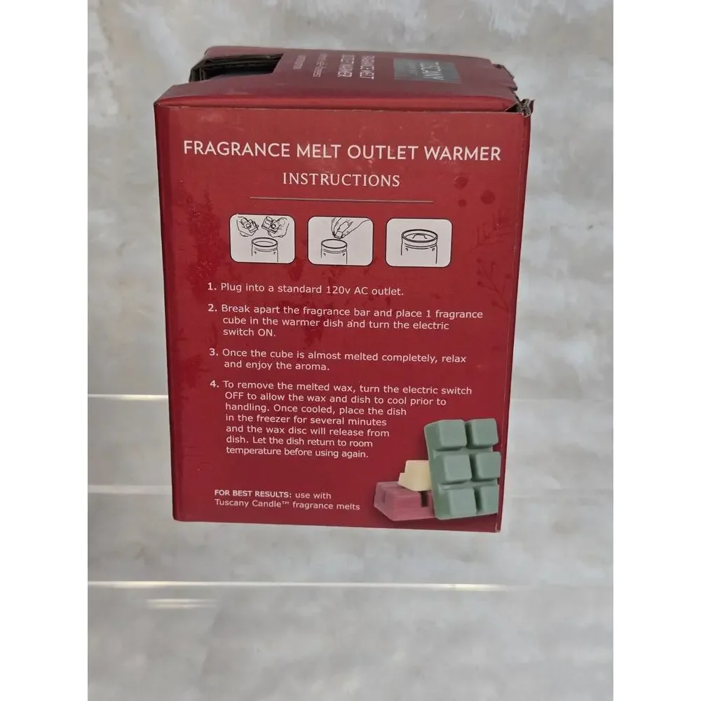 Tuscany Candle Seasons Greetings Fragrance Melt Outlet Plug In Wax Warmer
